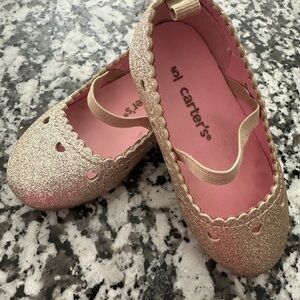 Carter's Gold Glitter Kids Shoes